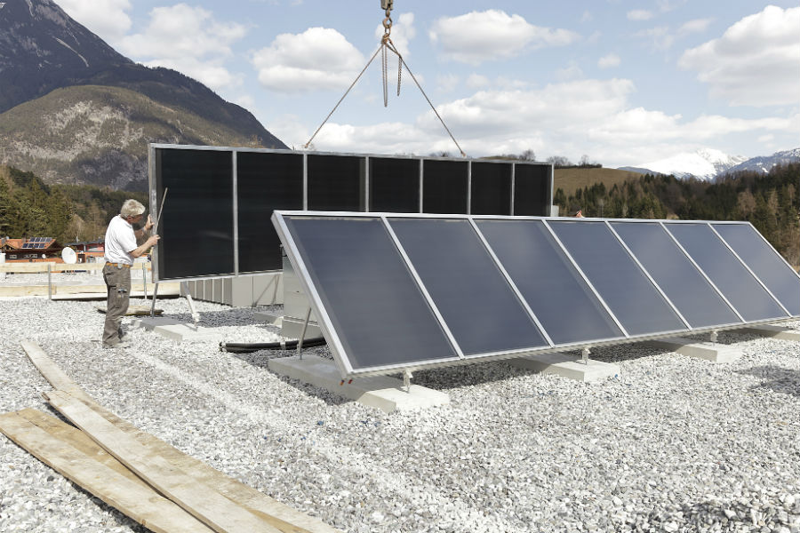 Stoll Wohnen Bau, Solaranlage, Arzl im Pitztal